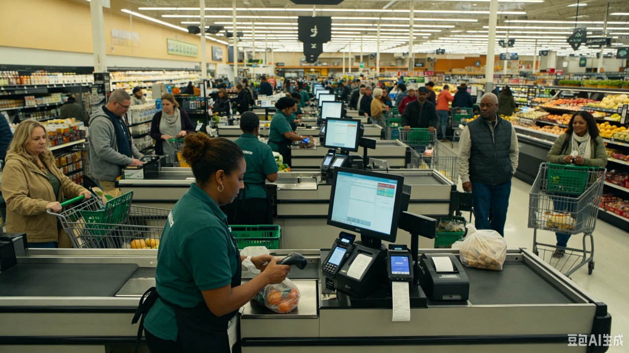 POS checkout floor